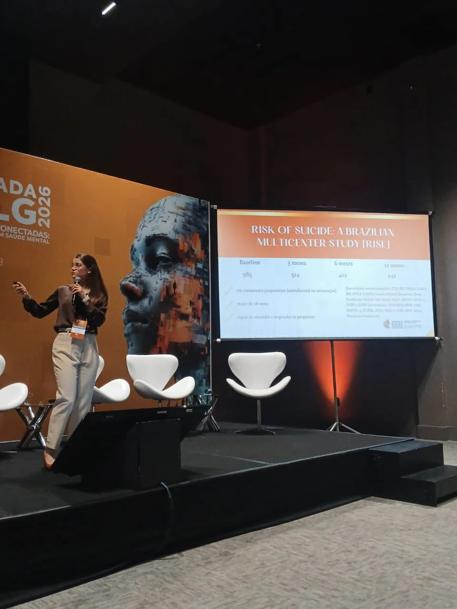 Apresentação sobre o Projeto RISE durante a programação da Jornada CELG 2026